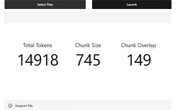 Chunk Size Checker のアプリ画面